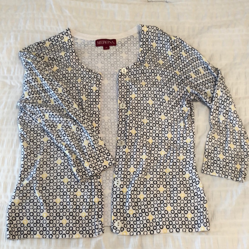 Merona Cardigan - Open Polka Dot Pattern